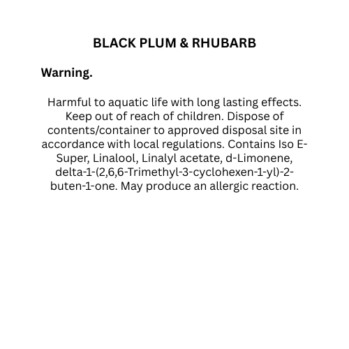 Black Plum and Rhubarb Wax Melts