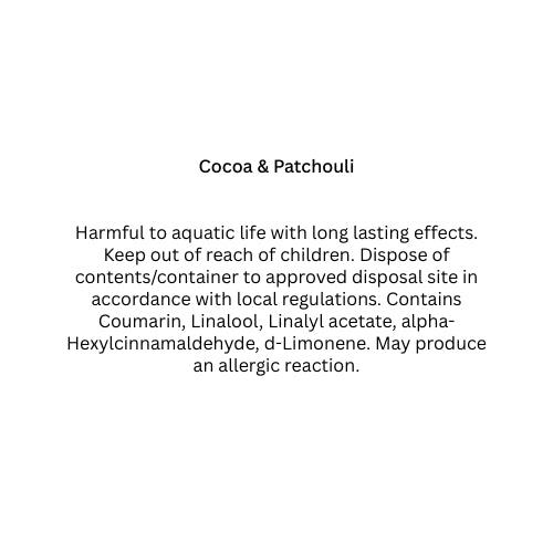 Cocoa & Patchouli Wax Melts