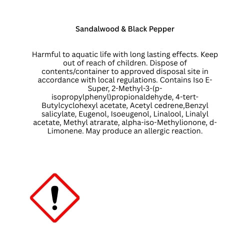 Sandalwood & Black Pepper Wax Melts